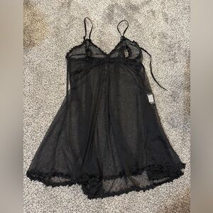 Paris Hollywood Sheer Babydoll Slip Dress